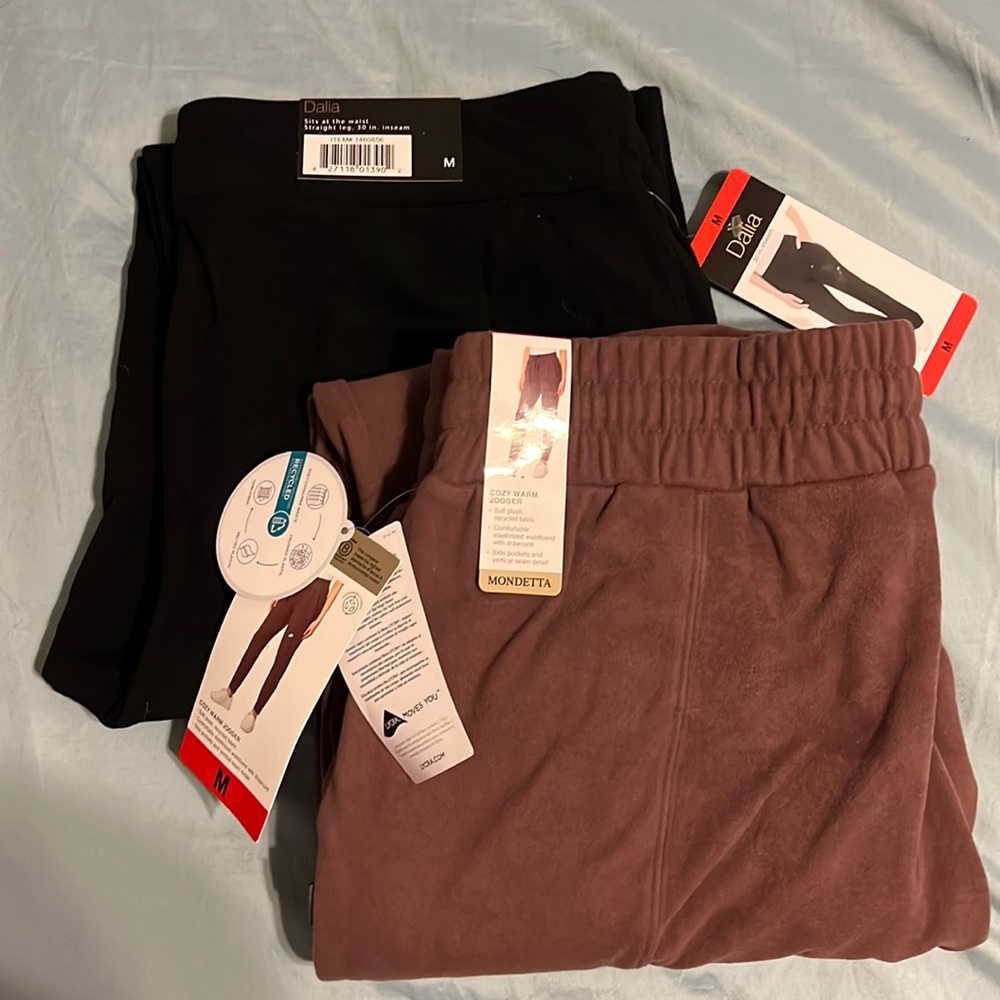2 - Women’s Sz Medium Sweat pants / joggers LOT NWT